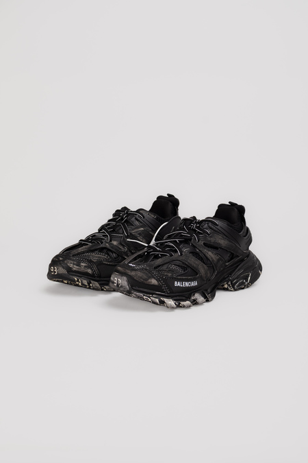 Кросівки track sneaker чорна шкіра 042118