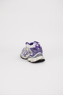 Кросівки runner фіолетові та срібні вставки біла шкіра 042121