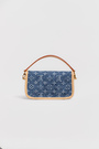 Сумка 18 см джинс синій текстиль 042638