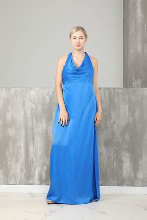 Платье синий текстиль 018607