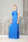 Сукня синій текстиль 018607