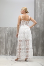 Сукня біла текстиль 019755