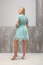 Сукня з узорами блакитна текстиль 019762