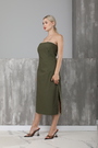 Сукня зелений текстиль 019836