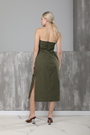 Платье зеленый Текстиль 019836