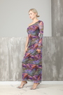 Сукня з узорами, плече текстиль 020019