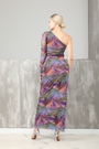 Сукня з узорами, плече текстиль 020019