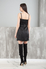 Сукня коротка чорний текстиль 020283