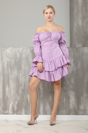 Сукня фіолетовий текстиль 020359