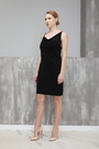 Платье черный текстиль 020364