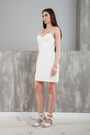 Платье -майка белый текстиль 021050
