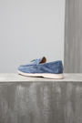 Лофери з аксес. light grey blue замш 021623