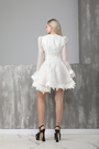 Платье белое текстиль 022034