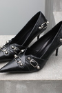 Туфли черные кожа 022106