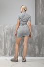 Сукня лого груди срібло текстиль 023180