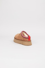 Ugg біло-червона вишивка рудий замш 023465