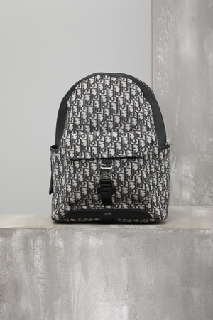 Рюкзак велик принт срібн заст сіро-чорн текстиль 023570