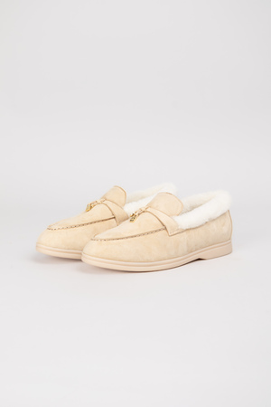 Лофери almond хутро міндаль замш 023629