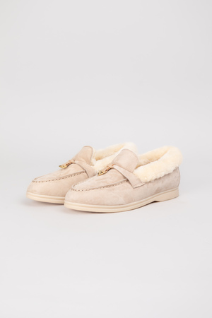 Лофери apricot хутро абрикосовий замш 023631