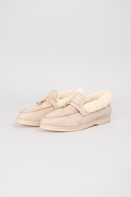 Лофери apricot хутро абрикосовий замш 023631