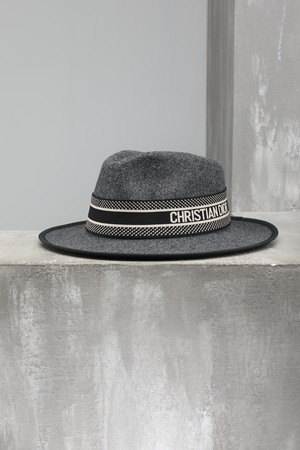 Шляпа лого сіра текстіль 023737