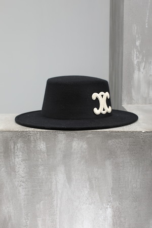 Шляпа лого біле чорна текстіль 023740