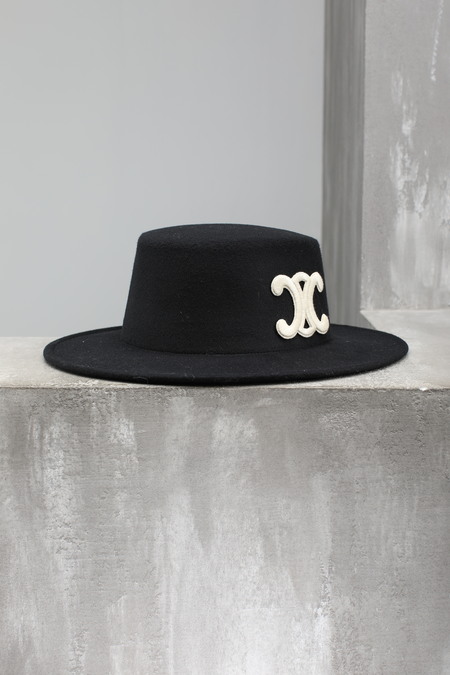 Шляпа лого белый черный текстиль 023740