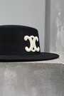 Шляпа лого біле чорна текстіль 023740
