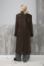 Пальто 2 кармана коричневый текстиль 023934