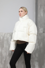 Куртка стрази біла текстиль 024154