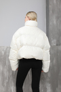 Куртка стразы белая текстиль 024154