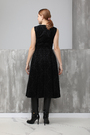 Платье абстракция черное 024521