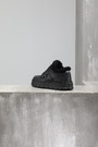 Кросівки чорне хутро,збоку лого чорні шкіра 024791