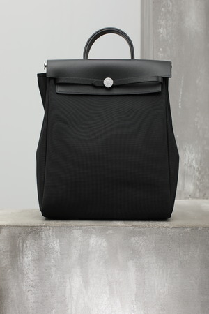 Сумка прямокутна рюкзак чорний текстиль 025443