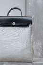 Сумка прямоугольная рюкзак серый текстиль 025446