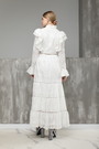 Платье длинное,рукав белое текстиль 025760