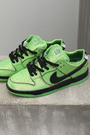 Спорт кроссовки, зеленая кожа 026086