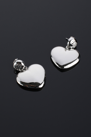 Сережки срібне серце срібні 026136