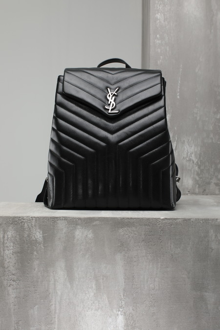 Сумка логотип рюкзак черный кожа 026456