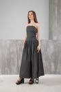 Сукня довга сірий текстиль 026972