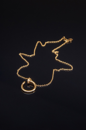 Ожерелье cartier камни золотое 029125
