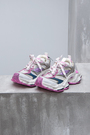 Кросівки рожеві вставки біло рожевий текстиль 029352