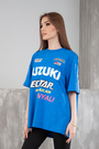 Футболка лого suzuki синій текстиль 029726