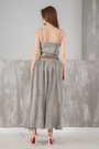 Сукня довга сірий текстиль 030188