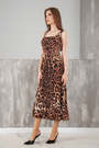 Платье монограмм леопард коттон 030537