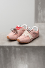 Кросівки miu miu+new balance рожевий текстиль 031190