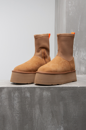 Ugg высокие бежевый замш 032351