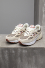 Кросівки колаборація з new balance cірий+беж текстиль+ шкіра 033396