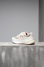 Кроссовки коллаборация с new balance серый+беж текстиль+ кожа 033396