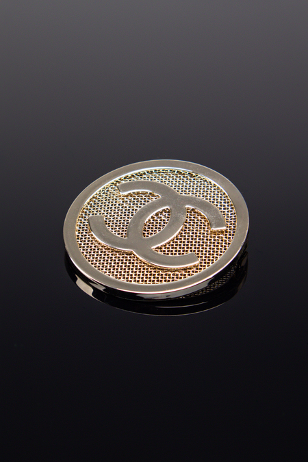 Брошь серебряная сетка 034080